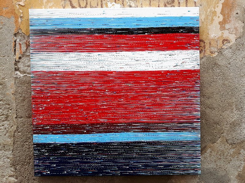 coloured lines 1 2017 90x90 Acryl-Lack auf LW, € 2.200